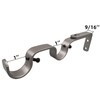 Kowibcl Heavy Duty Curtain Rod Brackets, Fits up to 1