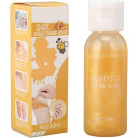 Máscara de Cera para Manos de Miel de 30 Ml, Máscara para el Cuidado de las Manos de Oro de 24 K Hidratante Hidratante Nutritiva Máscara para Manos con Lágrimas, Máscara de Cera para Manos Peel Off Pa