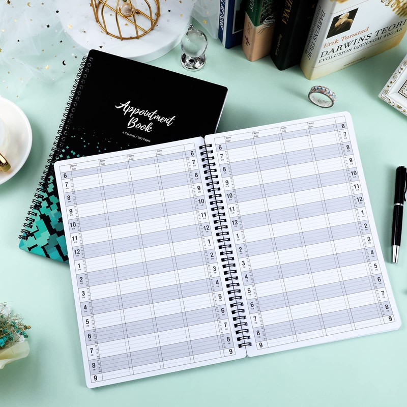 Appointment Book – Undated Salon Appointment Book, Daily＆Hourly Schedule Book