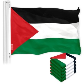 UD_Palestine Palestinian Flag 3x5 Ft 5-Pack 150D Printed Polyester By G128