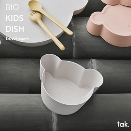 tak BIO KIDS DISH bowl bear M Tuck Bio Kids Dish Bowl Bear M Coral JTN-2131-CR