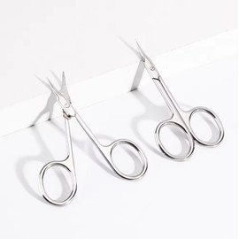 Nail Scissors Cuticle Scissors Stainless Steel Curved Tip for Baby Fingernails, Toenails and Fingernails