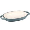 EDGING CASTING Enameled Cast Iron Oval Dutch Oven Pot with