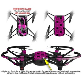 Skin Decal Wrap 2 Pack for DJI Ryze Tello Drone SceneKid Pink Drone NOT Included