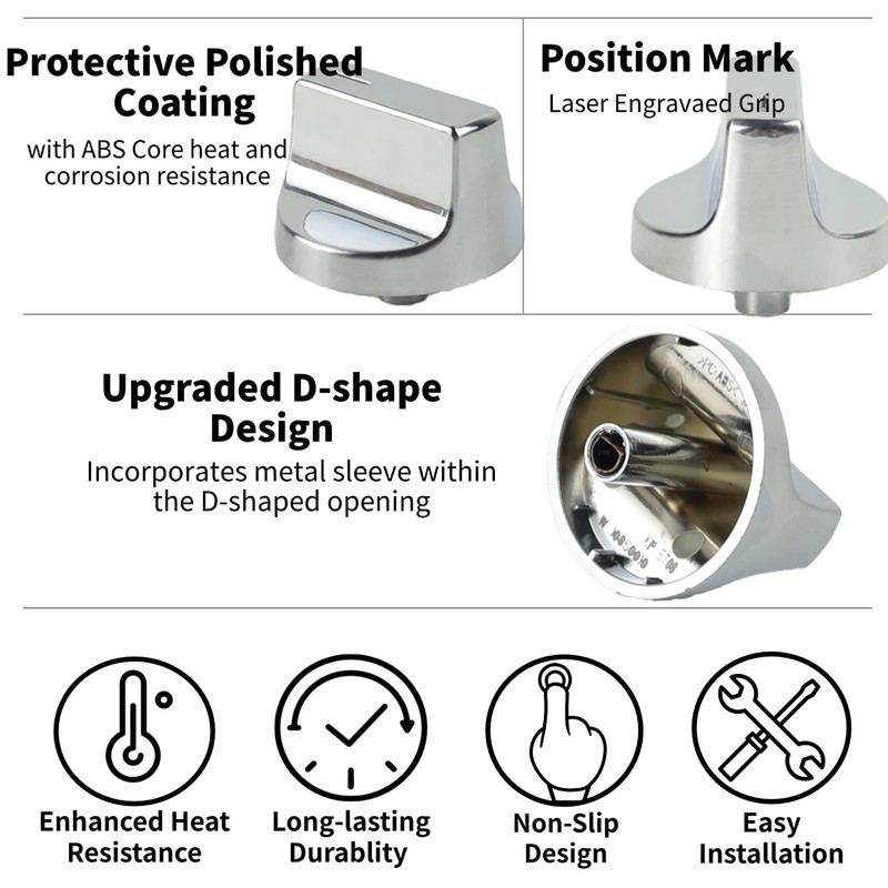 W10850010 Stove Knobs for Whirlpool Gas Range Stove W 10850010