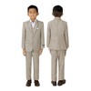 Spring Notion Boys' Modern Fit Tan Suit 3-Piece Set 14