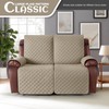 KinCam Waterproof Loveseat Recliner Cover, Non-Slip Reclining Couch Covers for