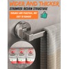 Boxonly Suction Towel Rack for Bathroom, Wall-Mounted Single Bar, Heavy-Duty