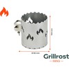 Grillrost.com The Original Fire Plate, 80 and 100 cm, and