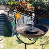 Aifeorzo Free Standing Solar Bird Bath, 58" Tall Decorative Birdbath