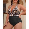 Yonique Women Plus Size One Piece Swimsuit Tummy Control Bathing