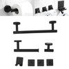 Bathroom Stainless Steel Towel Rack 7 Piece Set Rustproof Colorfast