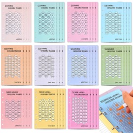 48 Budget Planner Accessories Savings Book for Money Challenge Budget Planner Money Saving Challenge Budget Planner Accessories Money Saving Folder Cash Stuffing Money Saving Challenge Envelope Method