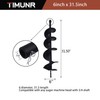 Timunr 6 Inch Earth Auger Drill Bits for Planting, 6