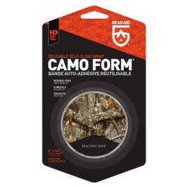 gear Aid Camo Form Reusable Fabric Wrap | Pattern: Realtree Edge | Size: 2'' x 144'' Roll