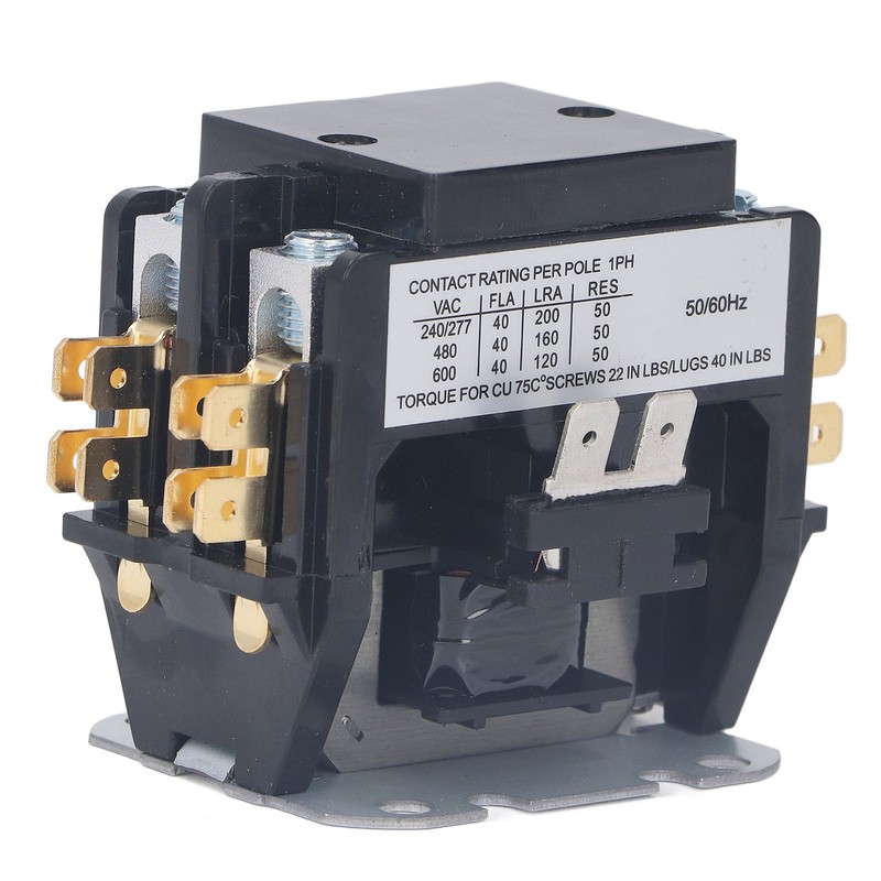 Air Conditioner Contactor 40 Amp 2 Pole Silver Alloy Contact