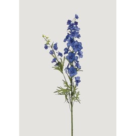 Blue Faux Blooming Delphinium Flower - 39"