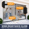 2 Car Garage Door Screen Magnetic Self-Closure- Retractable Fiberglass Mesh