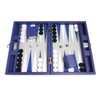 13-inch Premium Backgammon Set - Travel Size - Indigo Blue