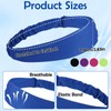 XLIUAX Pack of 5 Sports Headbands for Men and Women,
