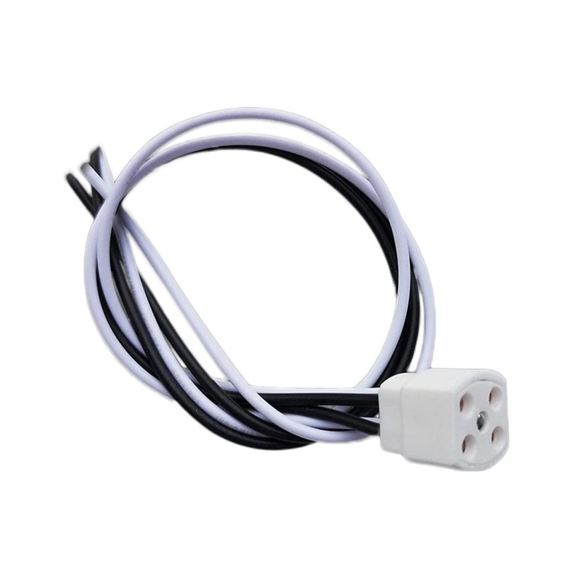 Ceramics 4-Pin G10Q Base Socket with Wires for FC8T9/DL Circline