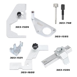 Engine Camshaft Timing Locking Tool Kit, Compatible with Jaguar Land Rover Evoque 2.0T, Ford Focus Mondeo Lincoln 2.0 2.3T SCTi Ecoboost Ti-VCT, 2.3T Mustang 303-1594 303-1595 303-1565 303-1504