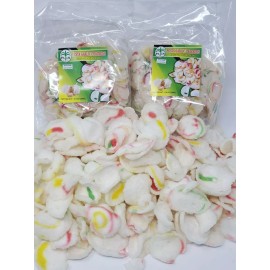 PALM 4 x 250g (4x 8.8 oz) of PALM krupuk bawang UNCOOKED garlic crackers (US Seller)