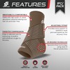 Sleeve Stars Ankle Brace for Sprained Ankle, Plantar Fasciitis Relief