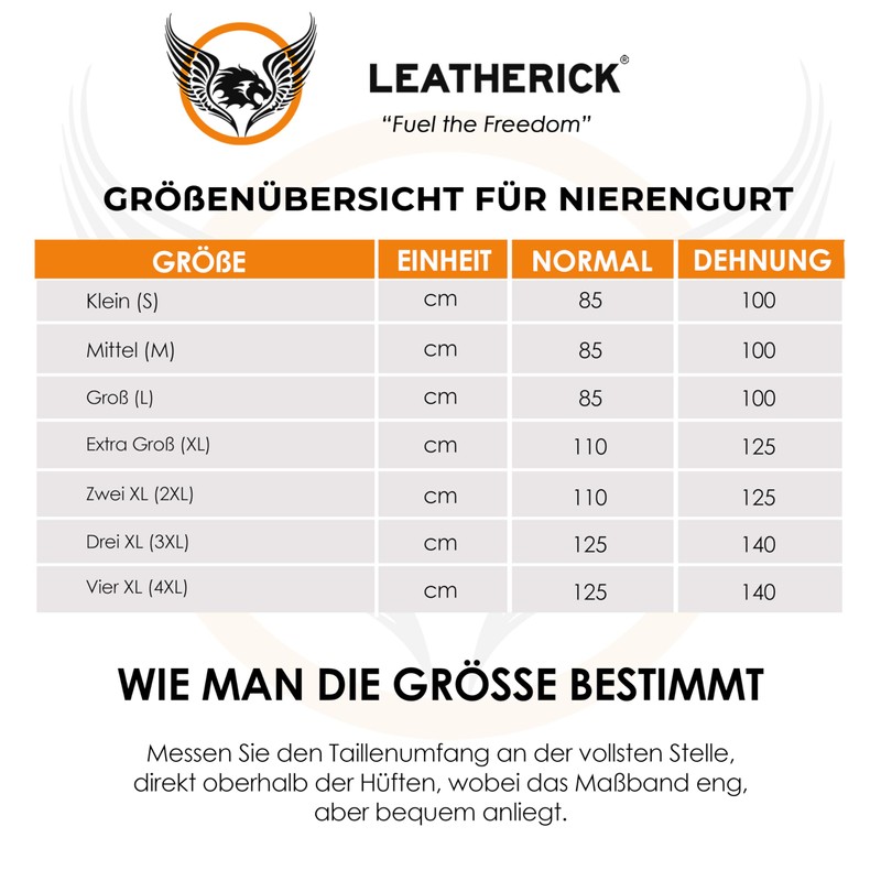 Leatherick Motorcycle Kidney Belt for Men and Women - 1000D