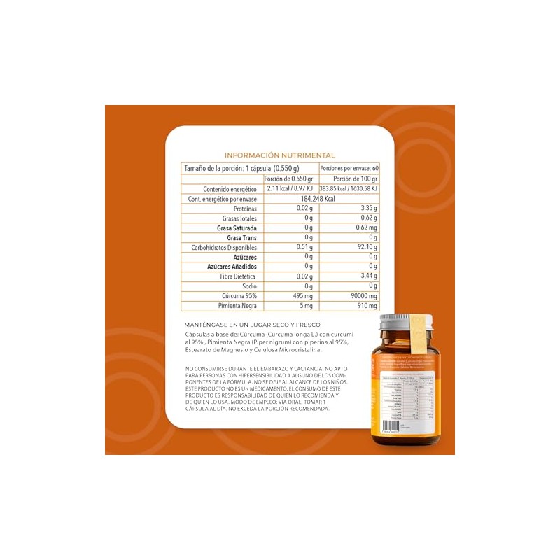 Cúrcuma 500 mg + Pimienta Negra DUO TIBA SALUD