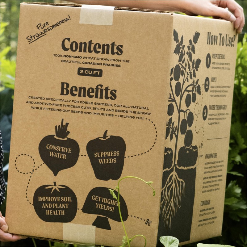 HealthiStraw GardenStraw Mulch Box, 2 cu ft (10 lb) –