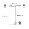 sourcing map 4pcs 3-Way Wrench, 8mm 9mm 10mm Socket T