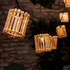 Decorative String Lights, 10 Incandescent Mini Bulbs with Natural Bamboo