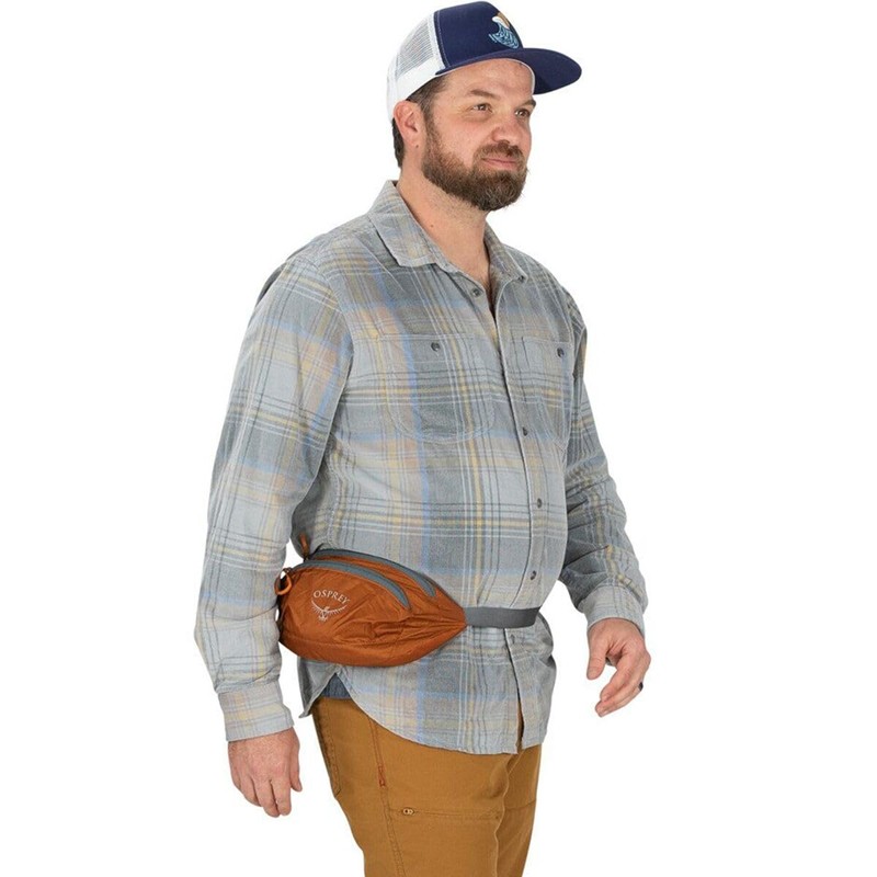 Osprey Ultralight Collapsible Stuff Waist Pack, Toffee Orange