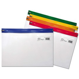 2 x Zippa Bag 'S' with Zip Strips - Transparent/Assorted