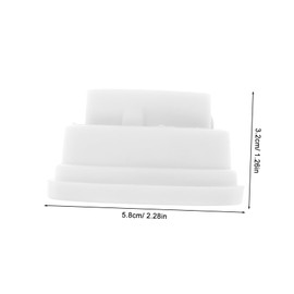 BESPORTBLE 2pcs Rubber Pool Ladder End Caps Durable Safety Bumpers for Swim Ladder Nonslip Design for Secure Footing Reliable Replacement Accessories Stylish Robust