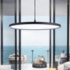 MADEM Modern LED Pendant Light 23.6'' Disc Chandelier Hanging Lighting