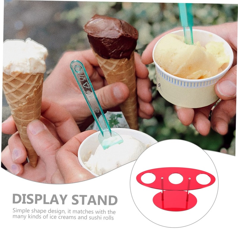 ULTECHNOVO 3pcs Sushi Roll Ice Cream Cone Display Holder Stable