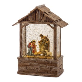 Melrose 86498 Holy Family Snow Globe, 8.25-inch Height, Plastic