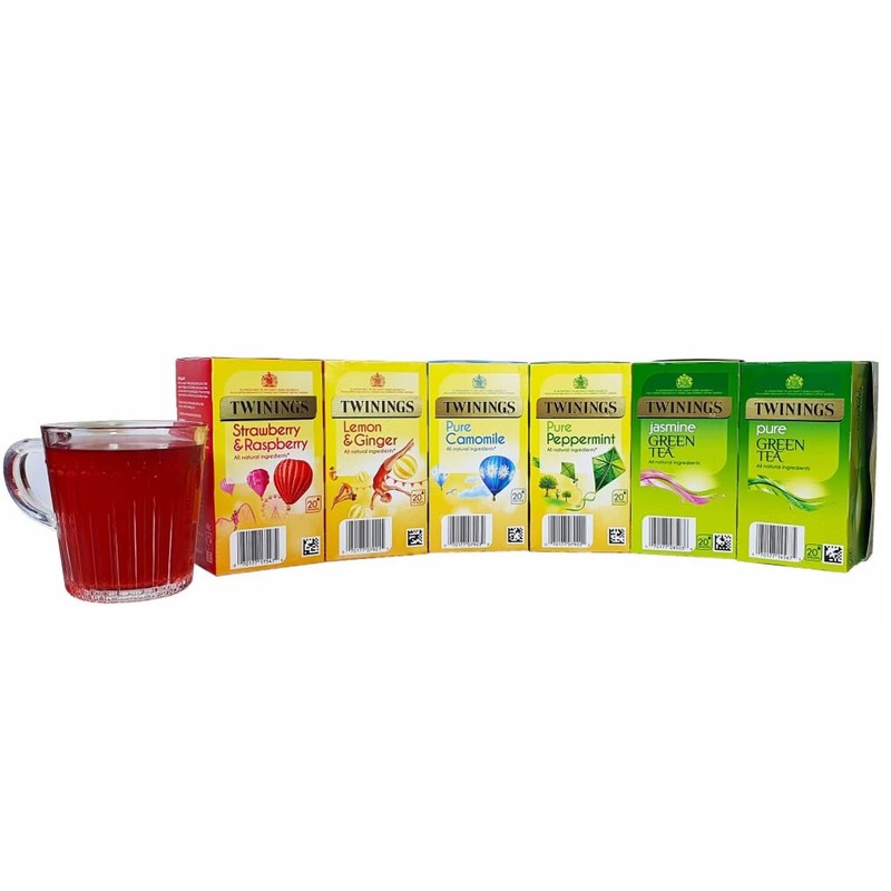 Twinings Infusions Fruit Green Variety Pack 6 x 20 Assorted