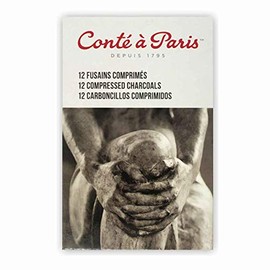 Conte Compressed Charcoal X12 Assorted