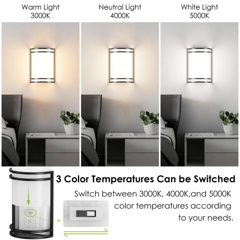 Aipsun Modern Wall Sconces Hardwired Indoor 15W LED Dimmable 3000K
