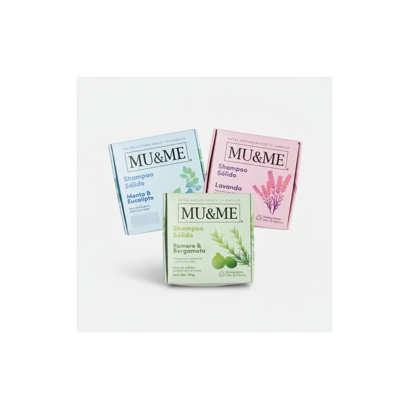 10 Shampoos Sólidos Naturales Mume 140g