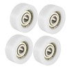 sourcing map Bearing Rollers Ball Bearings Steering Wheel Pulley Wheels