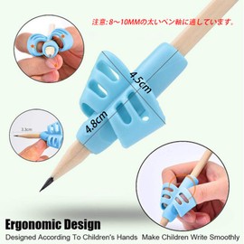 Pencil Grip for Kids, 3 Pieces, Posture Correction, Training, Writing Aid, Left and Right Hand, Convenient to Carry, Lightweight, For Kids, Toddlers, Preschoolers, Students, Special Needs