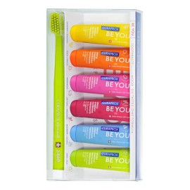 Pasta Dental Curaprox Be You Six Taste Pack 6 Pastas Dentales Be You 10ml + Cepillo Curaprox CS 5460