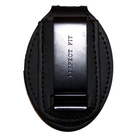 Perfect Fit Belt Clip Badge Holder with Pocket and Chain for Phoenix Detective (Cutout DK396)