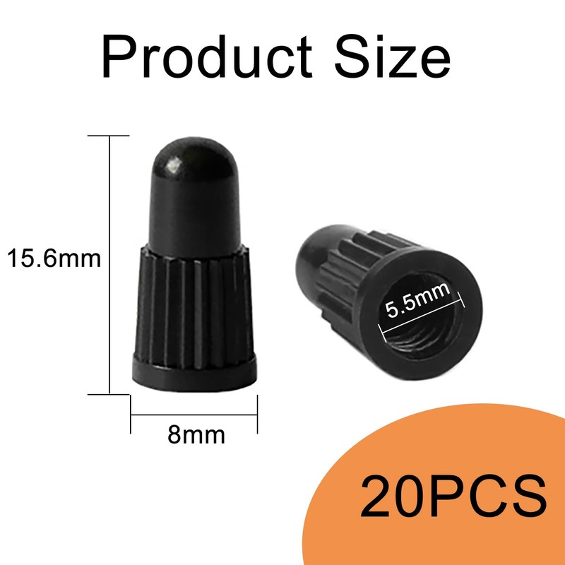 YPYMOD 20 Pcs Bicycle Presta Valve Caps, Tyre Valve Caps