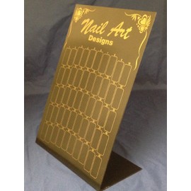 Black Nail Art Designs 50 Slot Nail Tips Display Board
