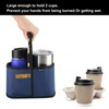 Beautyflier Drink Carrier with Handle for Delivery Reusable Insulated Coffee